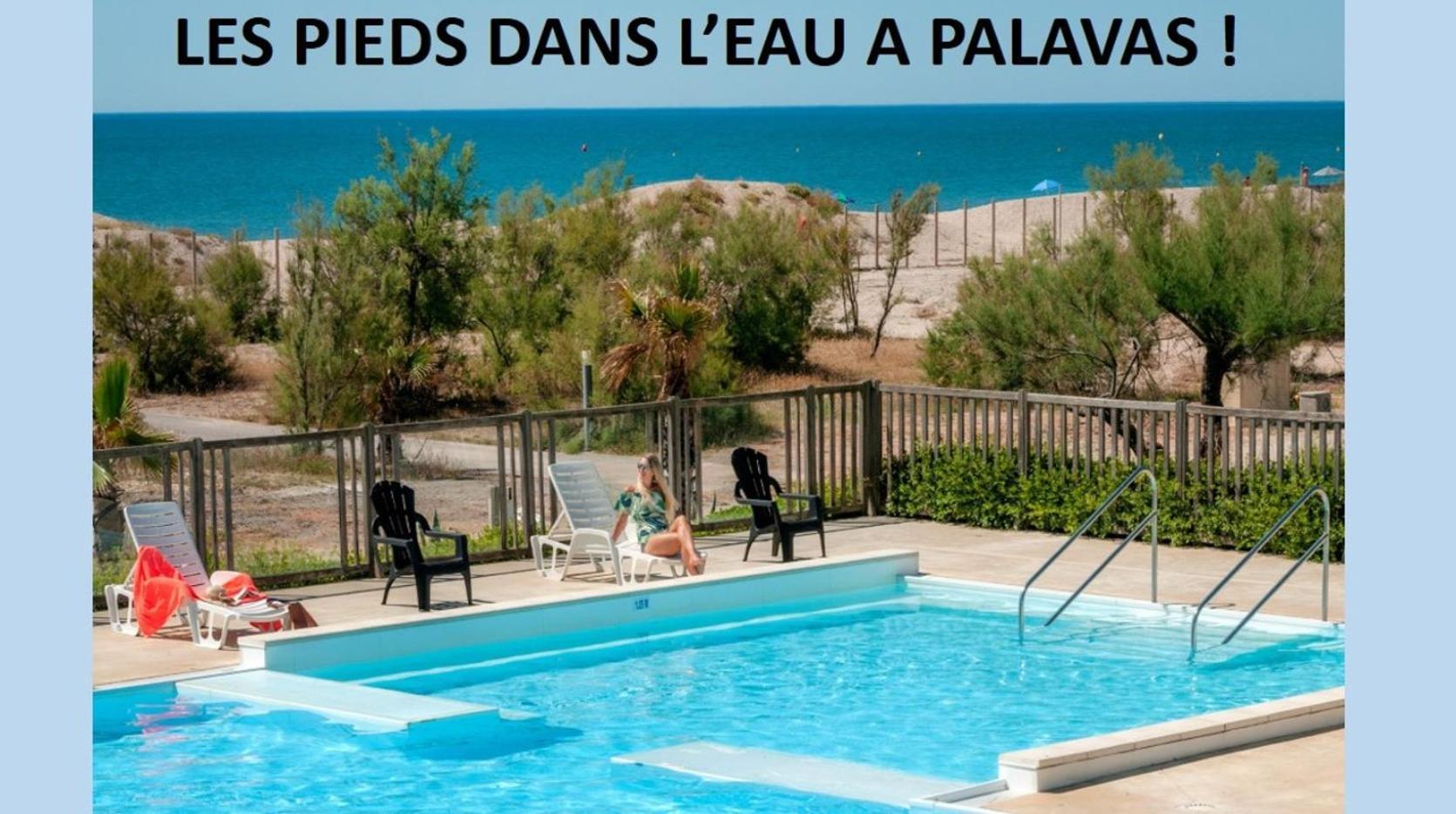Les Pieds Dans L'Eau A Palavas ! Mer A 50 M ! Mhome 6 Pers Climatise T Confort Camping 4 Etoiles Exterior foto